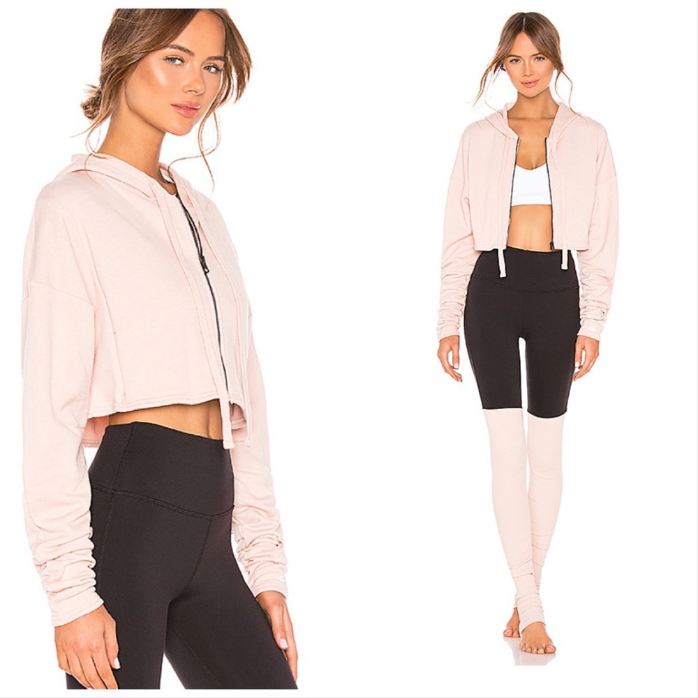 ALO YOGA Extreme Crop Jacket in Nectar - Picture 2 of 6